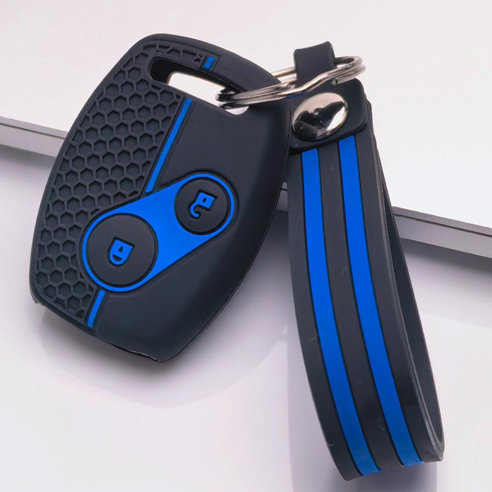 Key Fob Cover for Honda Accord Civic FRV Jazz CRV SRV Gr8 150 with Keychain Anti-Scratch Surface Shockproof Structure Soft Grip Texture