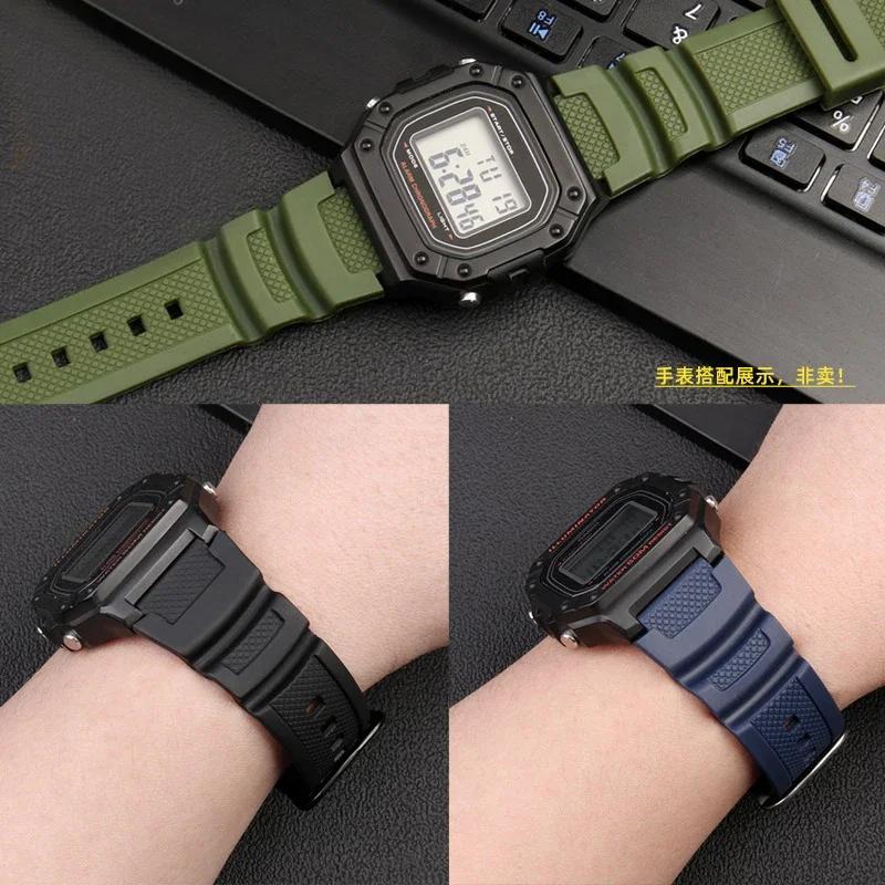 Gummiarmband für Casio AE-1200WH AQ-S810W MRW-200H W218H SGW-300/400 für Casio AE-1000W Uhrenzubehör Band 18mm