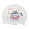 Comfortable Swimming Caps No Tightening Cat Swim Caps Water Sports Silicone Swim Caps  Women Girls