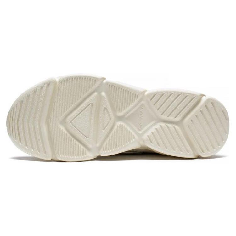 New LiNing Clouds Cloud Sea Anti Slip Wear Resistant Low Top Sports Casual Shoes Women's Ecru AGCT154-2