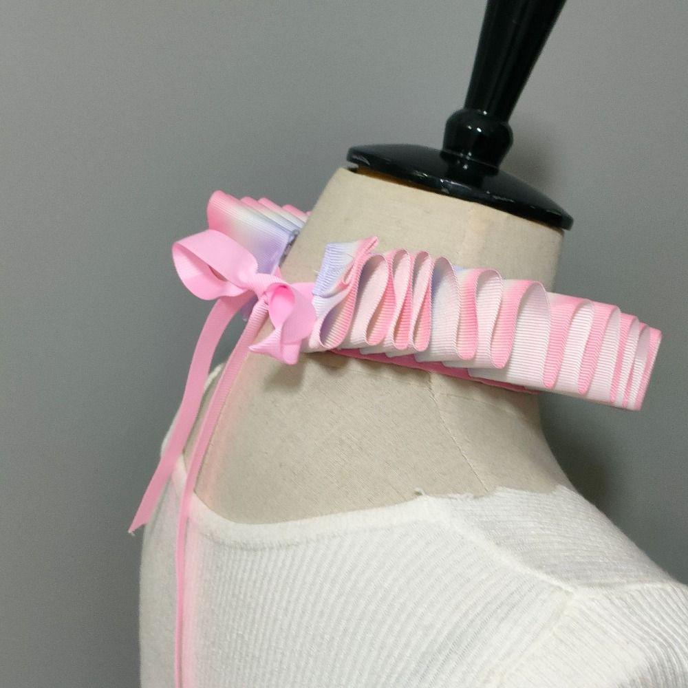 Victorian Costume Neck Ruffled Collar Vintage Renaissance False Collar  Halloween