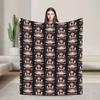 Christmas Tree Snack Cakes Print Flannel Blanket Winter Soft Throw Blanket for Adults Couch Chair Bedspread Sofa Bed Cover