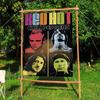 RRed HotChili Peppers Band Small Size Cheerleading Banner Hand Pulled Flag Outdoor Atmosphere Flags