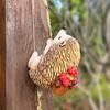 Climbing Hedgehog Figurine Handmade Resin Hedgehog Statue Wall Animal Decoration for Home Garden Tree Fence