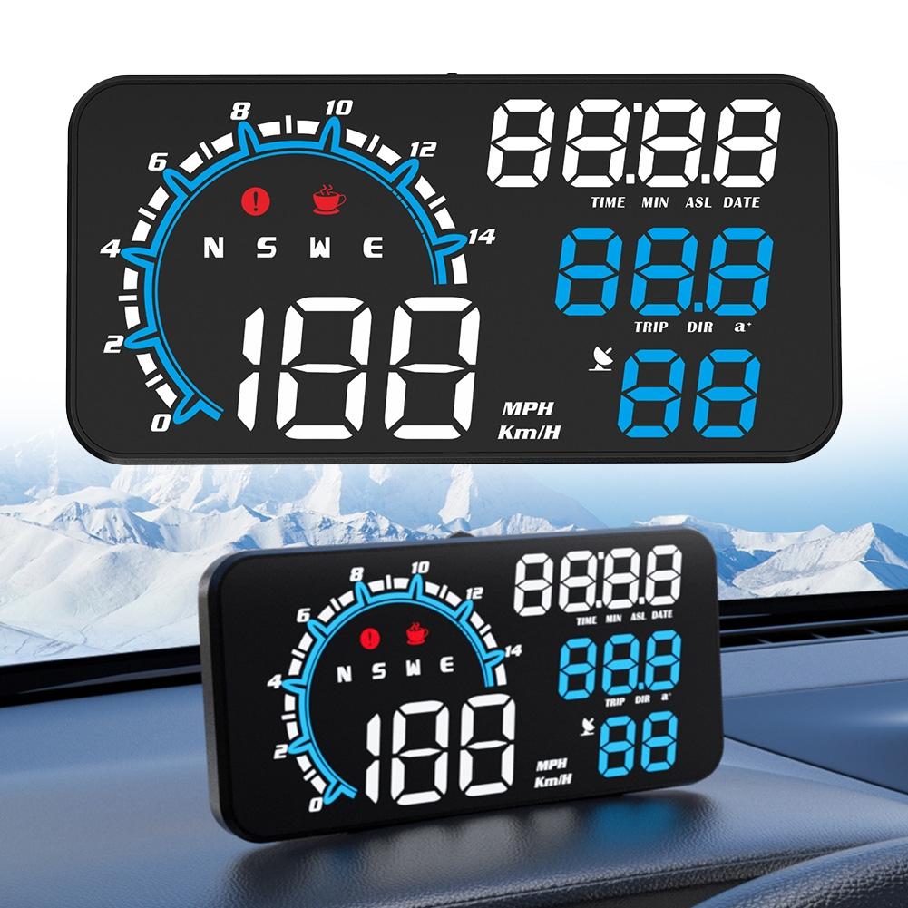 Portable and Compact GPS Car Head Up Display Speedometer Overspeed Alarm