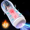 Männlicher Masturbator Automatische Saug-Vibrations-Blowjob-Maschine Heizung Pussy Penis-Pumpe Masturbationsbecher Sexspielzeug für Männer Zubehör