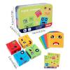 Wooden Face Changing Cube Toys Building Blocks For Cartoon Puzzle Montessori Jigsaw Kids Toy Educational Board Game Family Toys
