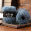 Multicolor Alpaca Mohair Gradient Hand-Knitted Medium Thickness Baby Blanket Shawl