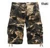 Men's Camouflage Cargo Shorts A083 - Loose Fit, Casual Workwear with Multiple Pockets