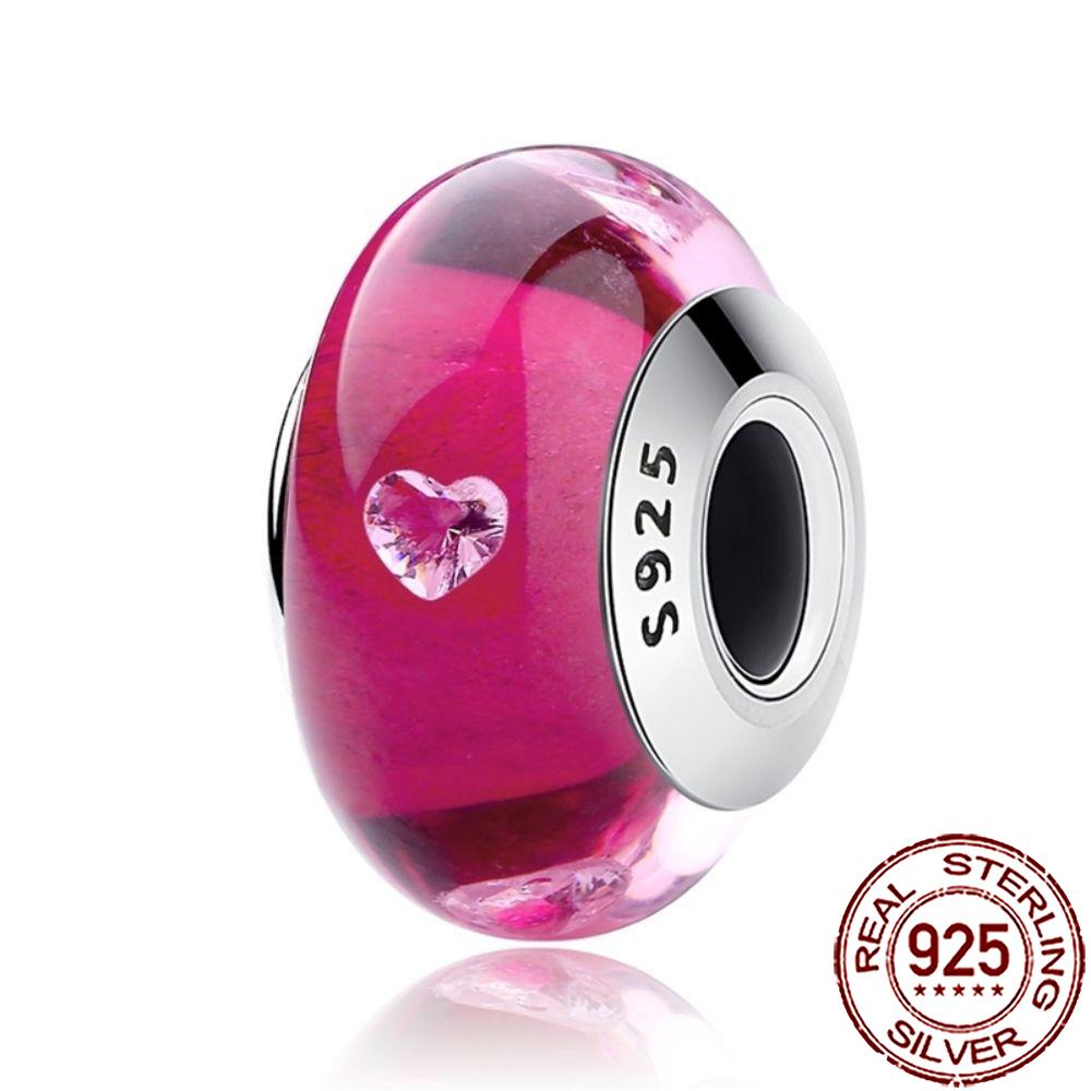 New Designer Charms Copper Colorful Murano Glass Beads Suitable For Genuine Fashion Bracelet Necklace Diy Jewelry