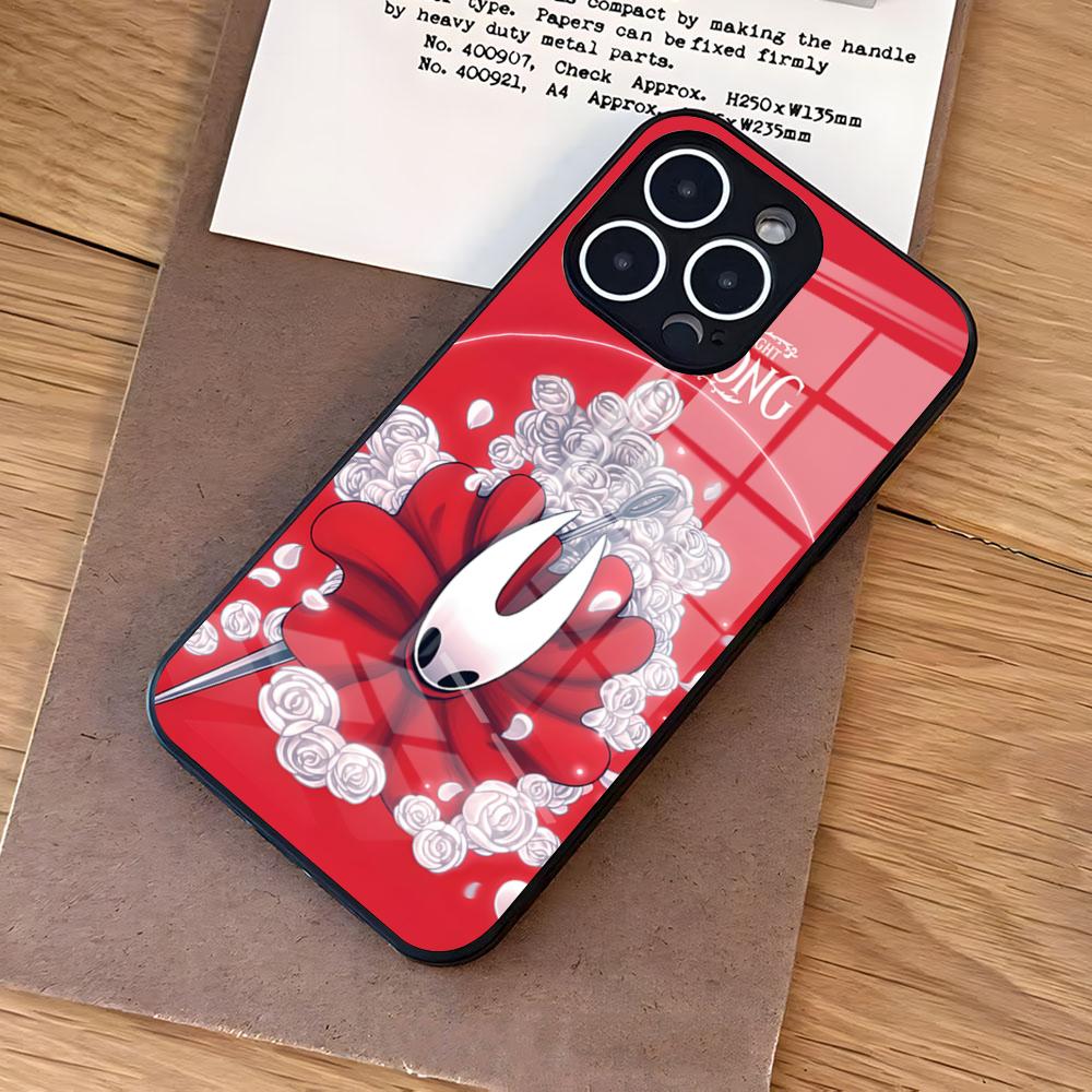 Game The H-Hollow K-Knight Phone Case For IPhone 17 Air 16 E Pro Max 15 14 13 Mini 12 Pro 11 Max Plus Black Glass Cover