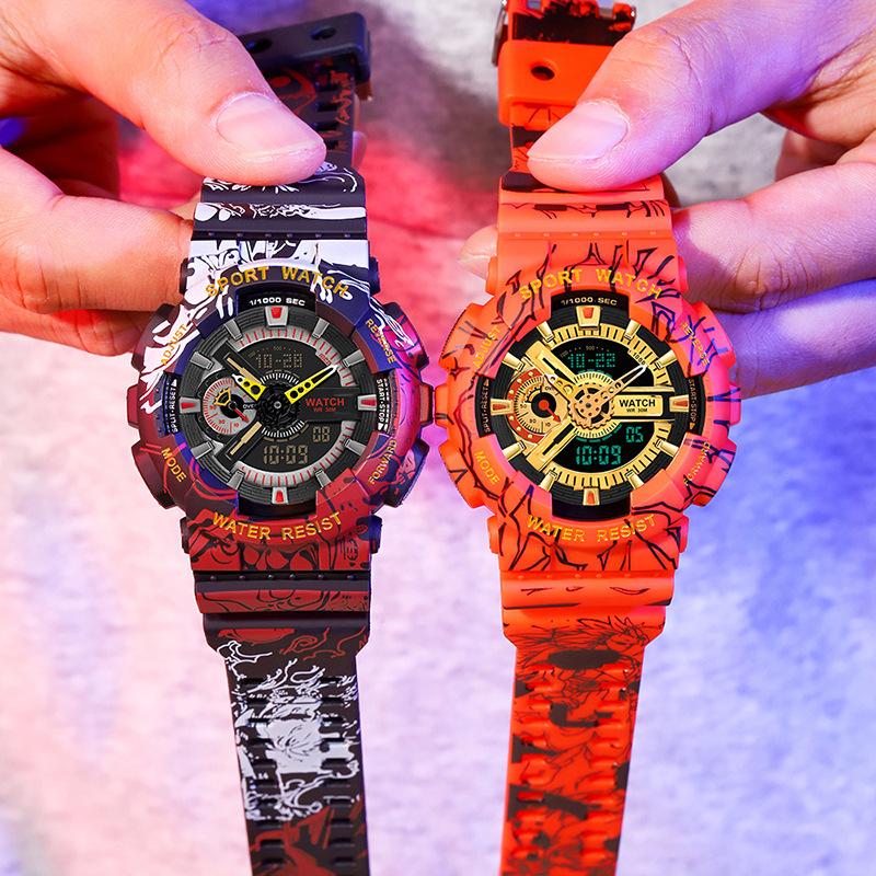 Dragon Ball One Piece Watch Men'S And Women'S Sports Luminous Waterproof Young Student Electronic Watch