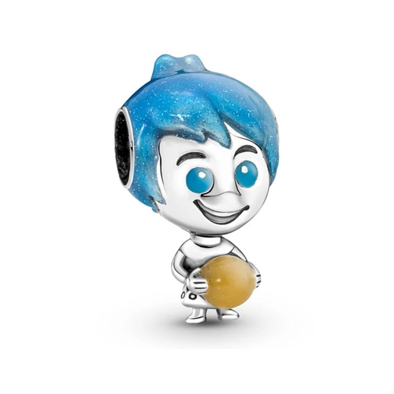 Miniso Disney 925 Silver Charms Bracelet Cute Cartoon Bear Dog Cat Fish DIY Bead Jewelry Women Accessories