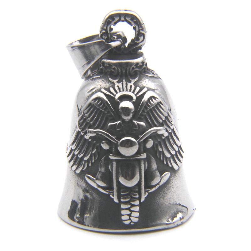 Motorcycles Bell Pendant 316L Stainless Steel Motor Biker Style Men Women Cool Necklace