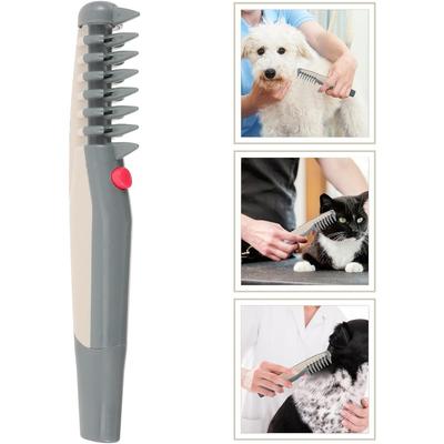 Pet Elektrikli Tarak Köpek Saç Kesici, Köpek Kedi Saç Düzeltici Pet Tıraş Makinesi Köpek Fırça Kürk Dematting Köpek Tarağı