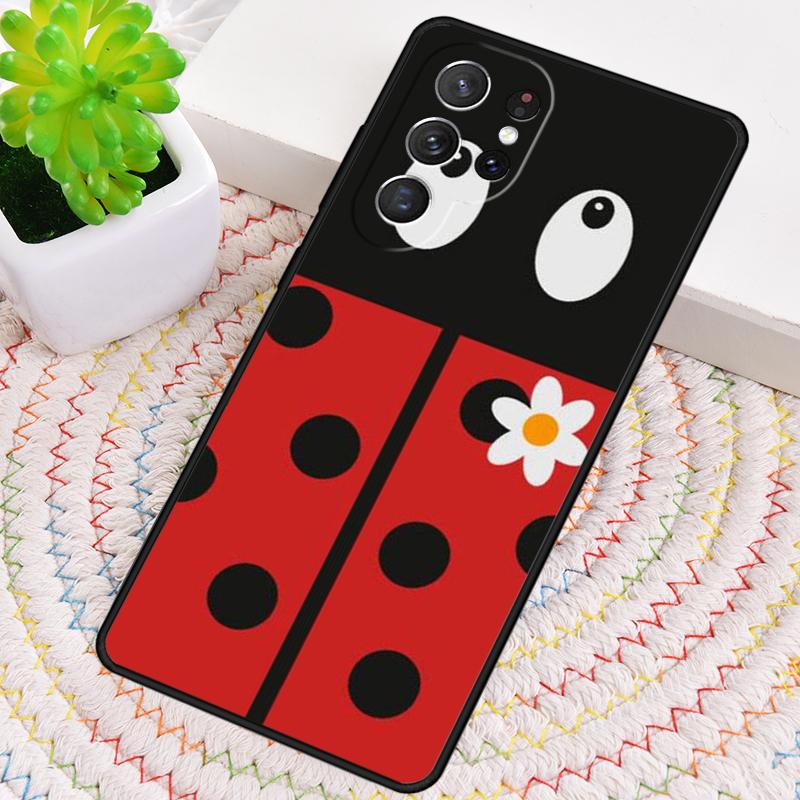 Ladybug Beetle Soft Silicone Phone Case For Samsung Galaxy Note 10 Pro S26 S25 S24 S23 S22 S21 Plus S25Ultra Capa Cover