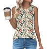 Womens Casual O Neck Loose  Sleeveless Top T-shirt  Summer Tank Tops For Women Tank Camisole Sleeveless Basic Tops