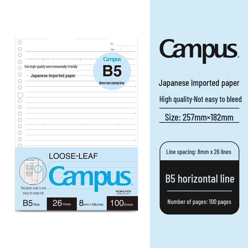 Japanese Loose-leaf Notebook with 5 Detachable Ring Binders by Wei Yan