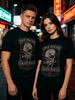 Unisex košile Bavlna Oversize Velká velikost Oficiální tričko Five Finger Death Punch Wicked Black Rock Metalová kapela Tričko FFDP