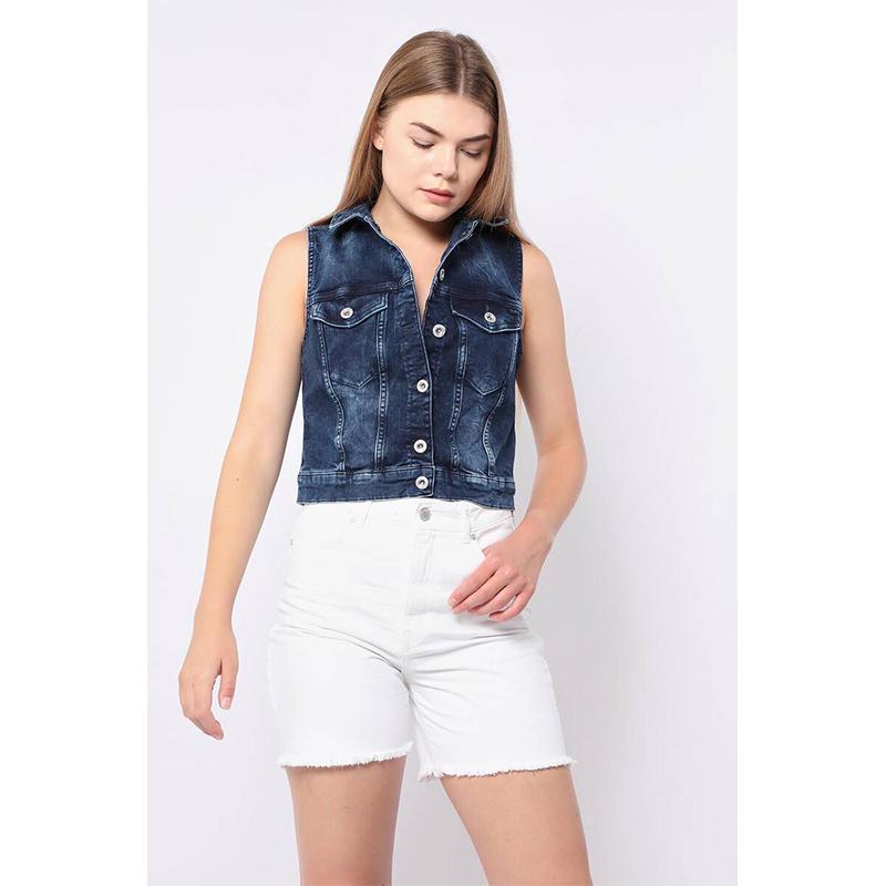 

Женский темно-синий жилет Banny Jeans M темно-синий
