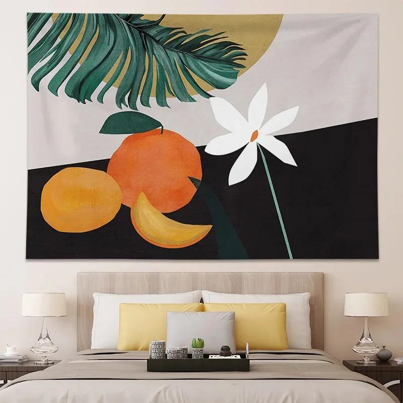 Fruit Pattern Simple Illustration Style Hanging Cloth Home Wall Decoration Tapestry Bedroom Living Room Tapestry