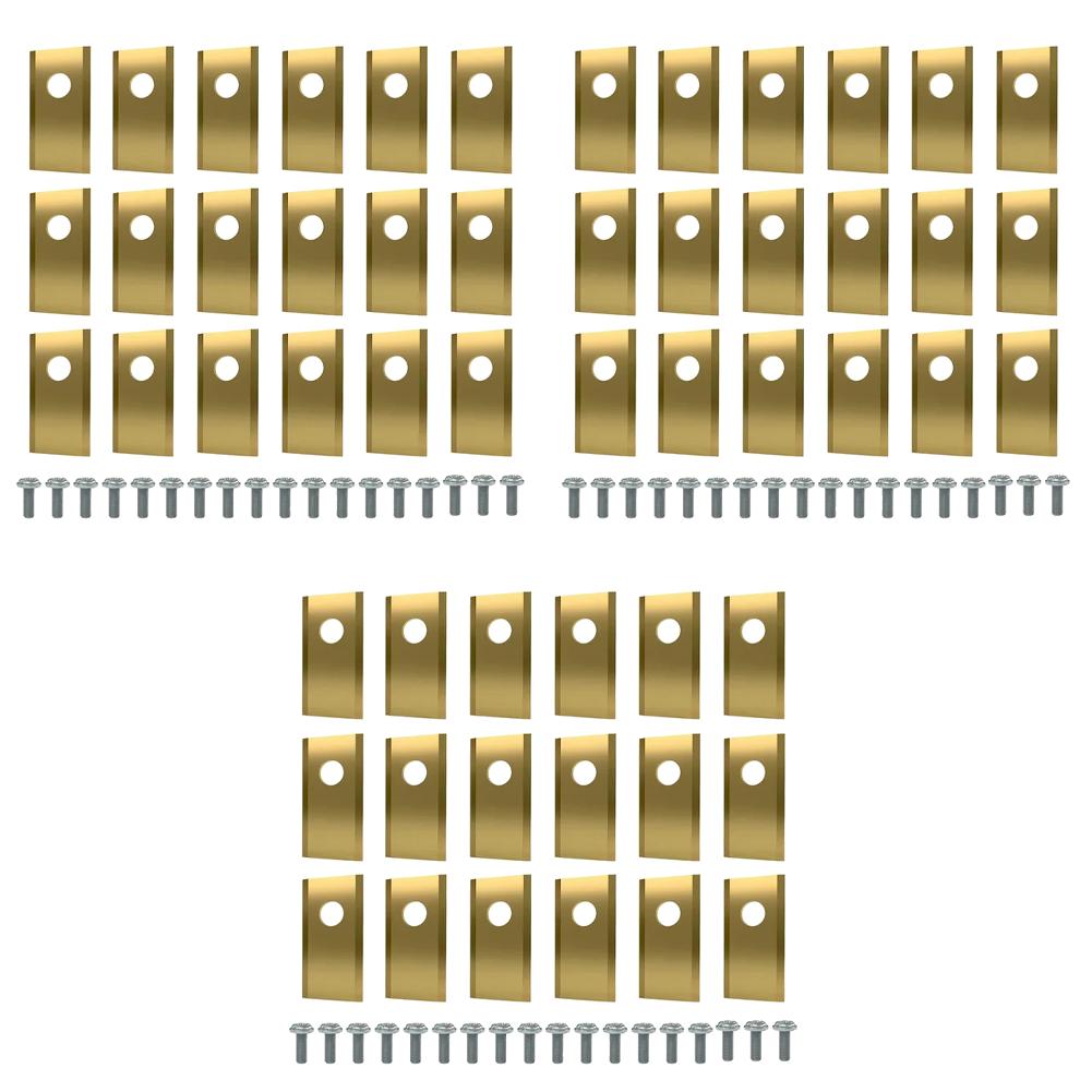 18/36/54/90PCS Blades Replacement Lawn Mower Parts Stainless Steel Mower Cutter Blade for Worx Landroid Lawn Mowers
