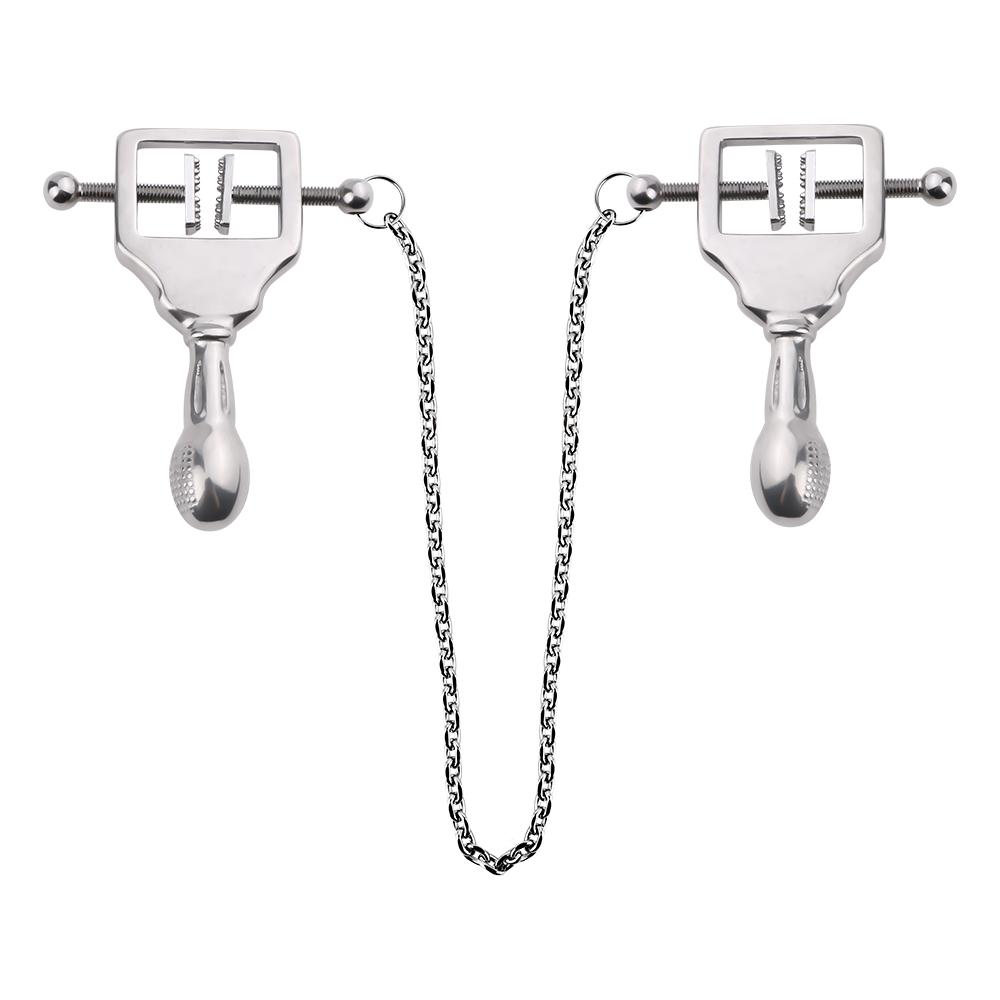 QKKQ Weighted Nipple Clamps,nipple Clamp with Metal Chain Adjustable Nipple Clips Non-piercing Breast Clip Sex Toys for Couples