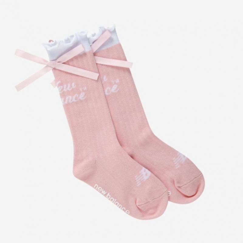 New Balance Kids Girls  Ribbon Knee Socks B1 Nk8efs107g 10 25