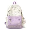 Schoolbag Cute Contrasting Polka Dot Schoolbag Female Cute Small Fresh Travel Backpack Primary School Schoolbag Junior High School Girls Backpack