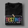 Funny Testing Mode On Testing Day Motivational Teacher  T Shirt Summer  Y2K T-Shirts Comfortable Cool Tees Oversized Print Tops