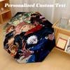 Portable Auto Folding Umbrella,Jujutsu Kaisen 8 Rib Waterproof Umbrella For Camping Commute