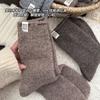 Calf Socks Women'S Cloth Label Curling Edge Boneless Autumn And Winter Stacking Socks Thickened Warm Cotton Socks Vertical Breathable Stockings