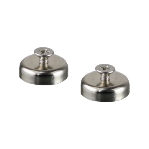 SKD Magnetic Hooks with Screws, Super Strong, Rust-Resistant, Stainless Steel, Wall Mount, C056 (Set of 2)