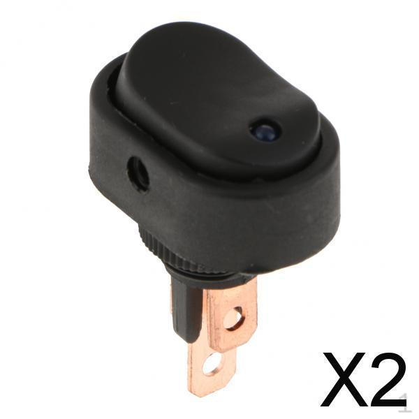 

2x12В 30А 3-контактный Автомобильный Грузовой Рокерный Круглый Тумблер Светодиодный Переключатель Модификация Синий