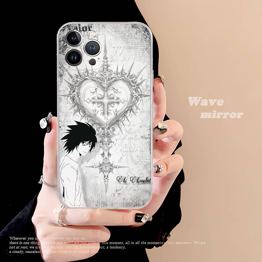 D-Death Note TPU Silicone Case For IPhone 11 12 13 14 15 16 17 Pro Max Shockproof Clear Back Cover