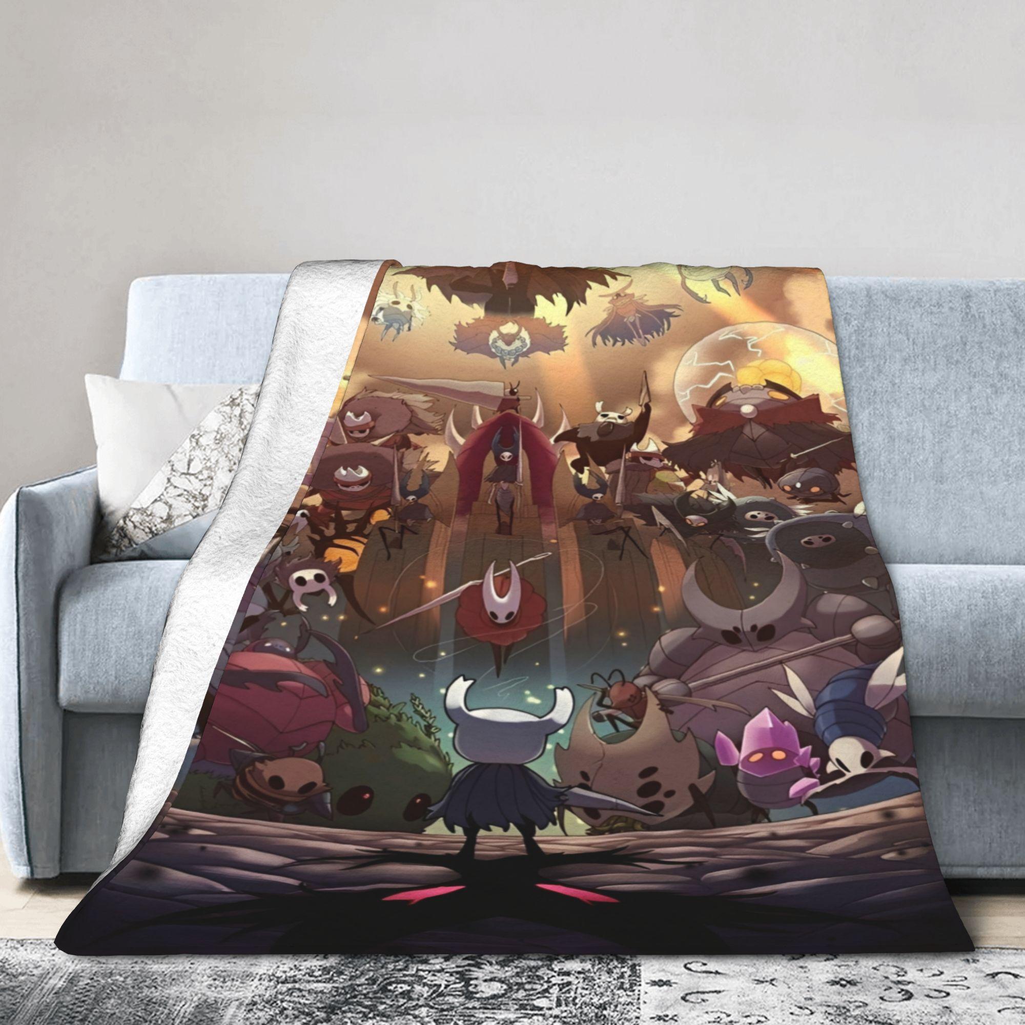 Hollow Knight Funny Games Accessories Blankets Soft Fleece  Throw Blanket Cozy Bedspread 75X95CM