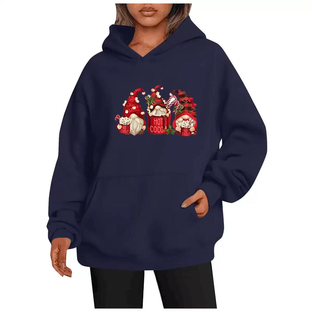 New Men Women Autumn Winter Hoodie Festive Christmas Graphic Sweatshirt Casual Loose  Long Sleeve Hoodie Street Hip Hop Clothing