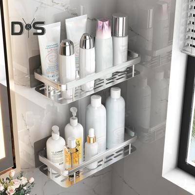 Aluminum Bathroom Shelves with Upgraded Metal Frame Front Fence Aluminum Bathroom Multi-Purpose Storage Rack
