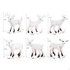 6 Pieces Lifelike Forest Animal Deer Figures Fairy Garden Miniature for Cake Toppers