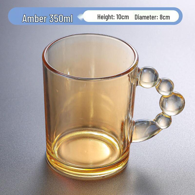 

Dazzling Bubble Glass Coffee Mug with Handle