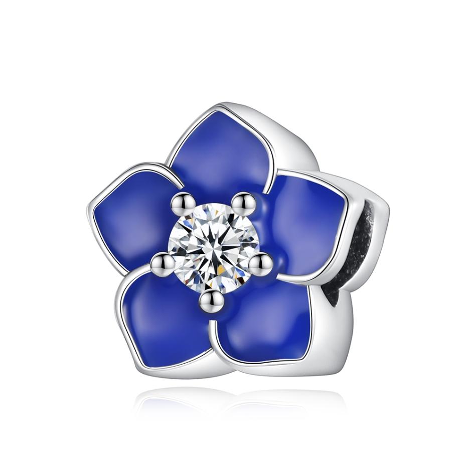 New Yellow Sunflowers Heart Rose Flower Charms 925 Sterling Silver Fits Original Bracelets Women Anniversary DIY Jewelry Charm