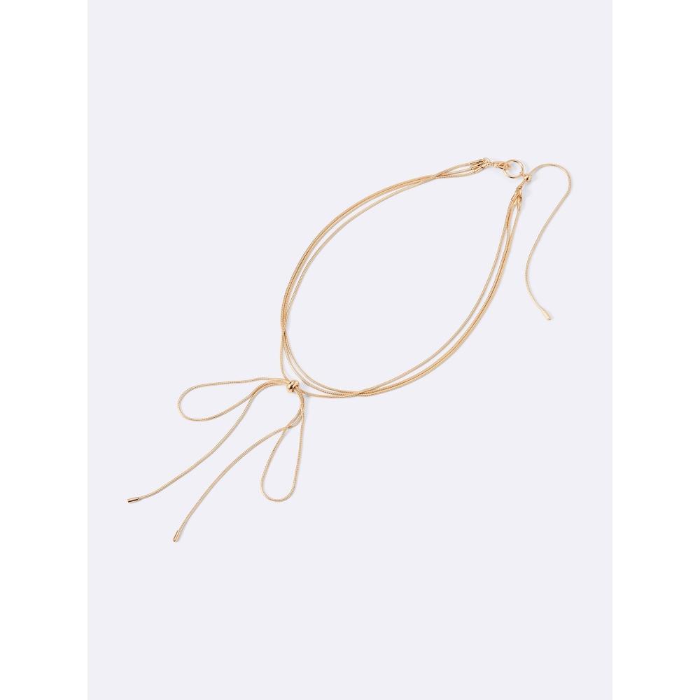 GU by Uniqlo Snake Chain Ribbon Necklace