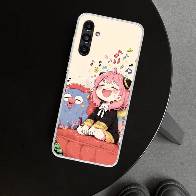 S-Spy Family Anya Phone Case Cover for Samsung Galaxy A17 A16 A26 A36 A56 A57 A37 A15 A25 A35 A55 A14 A24 A34 A54 A13 A23 A33 A5