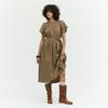 Ibiem Belted Pleated Long Dress Emp6Wop050