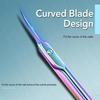 Forbicine per Cuticole Trimmer Extra Sottile per Manicure e Pedicure Lama Curva Punta Affilata Kit per la Cura per Nail Art
