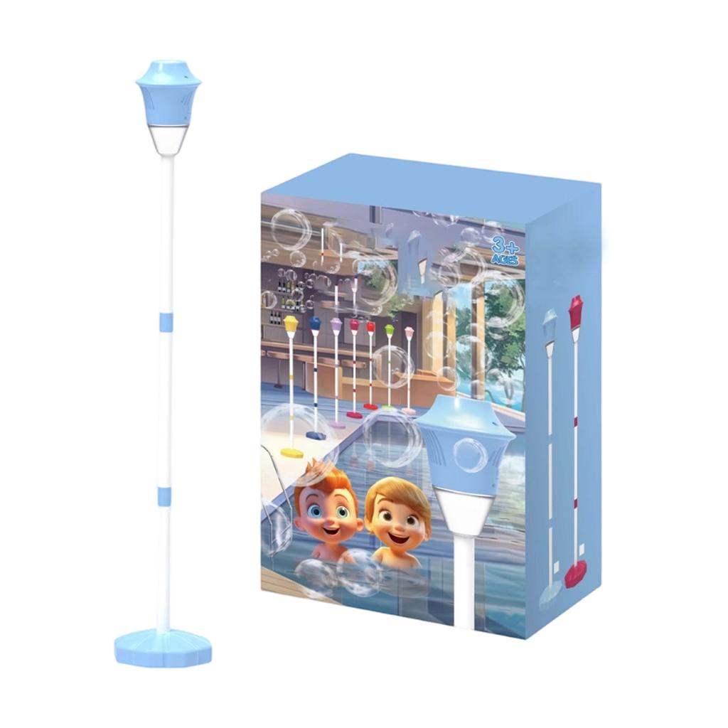 10ml Children's Bubble Blowing Street Light Bubble Machine, Light-up And Music, Remote Control