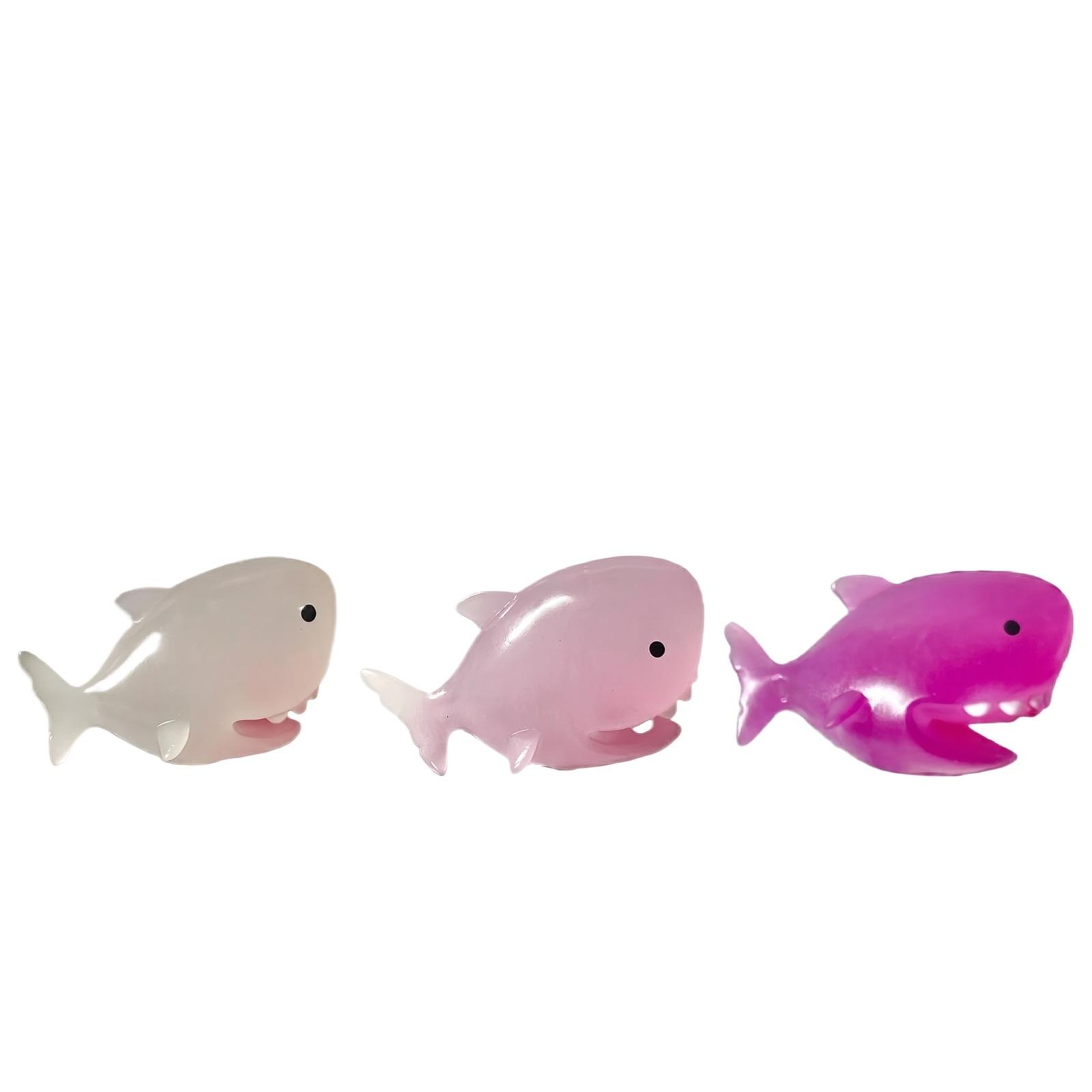 

Shark Shaped Slow Rising Squeeze Toy with Color Changing Effect for Stress Relief and Sensory Play for Kids and Adults One Size