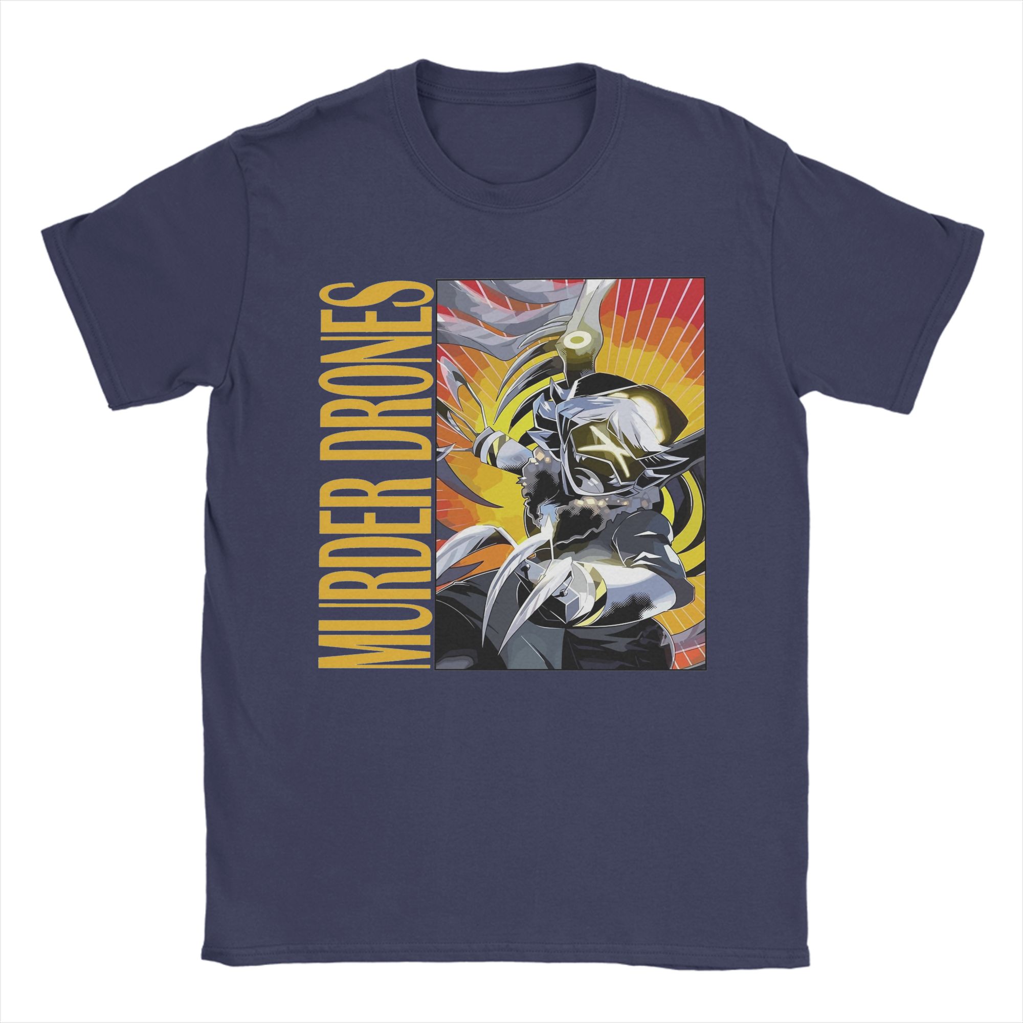 

Men s T-Shirt Murder Drones Novelty 100% Cotton Tee Shirt Short Sleeve T Shirt Round Neck Clothes Gift Idea XL