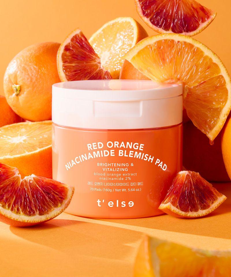 Red Orange Niacinamide Blemish Pads 70 Sheets (160g)