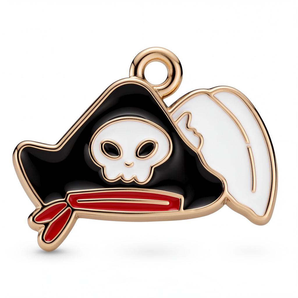 Pirate Series Enamel Cartoon Charms for DIY Bracelets, Necklaces, and Keychains